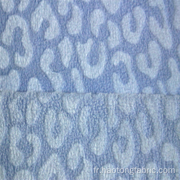 Tissu textile polaire brossé Jacquard gaufré